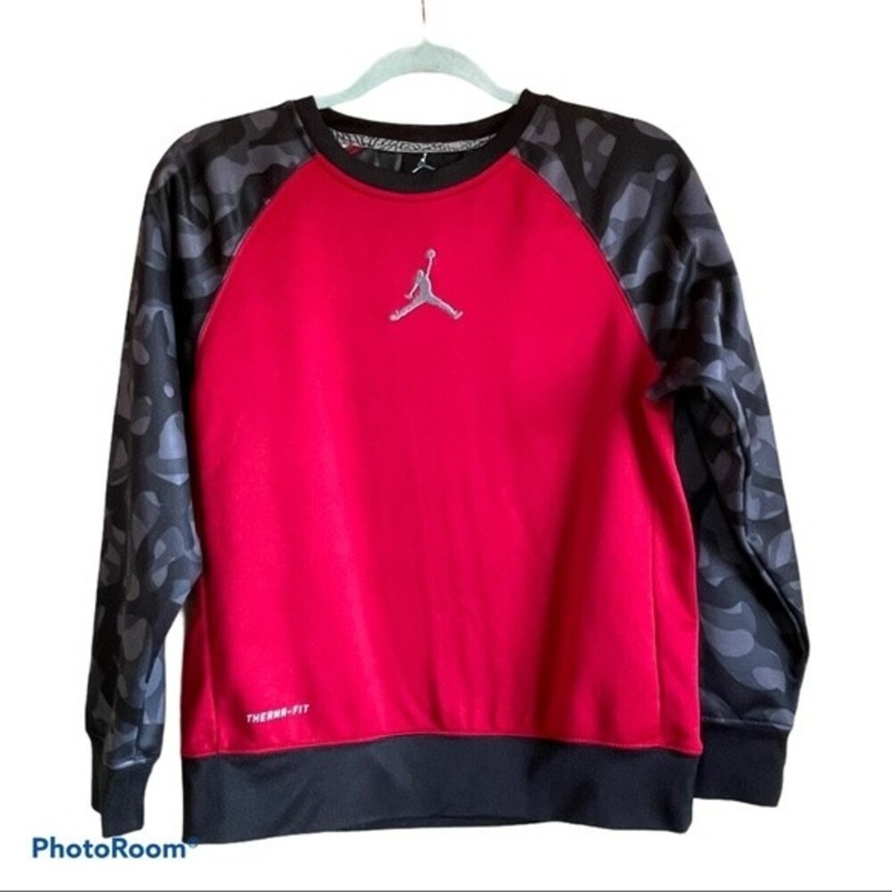 Jordan Air Jumpman Camo Therma-Fit Sweatshirt Youth Large